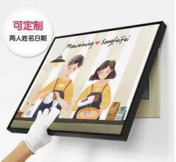 加急 油画布 活动挂画 宣传广告贴纸 墙画 定制